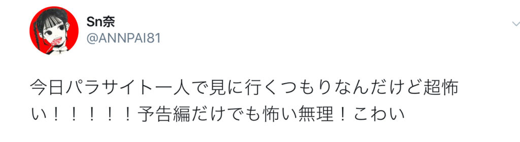 パラサイト半地下の家族は怖い映画なの？一人でも観に行けるの？